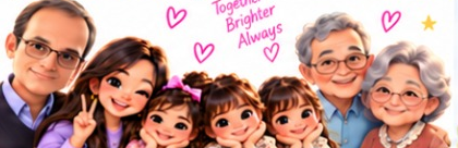 Papa CHATapa, Mama Niza, Aniz, Tima, Zoey, Lolo Nito and Lola Liza together